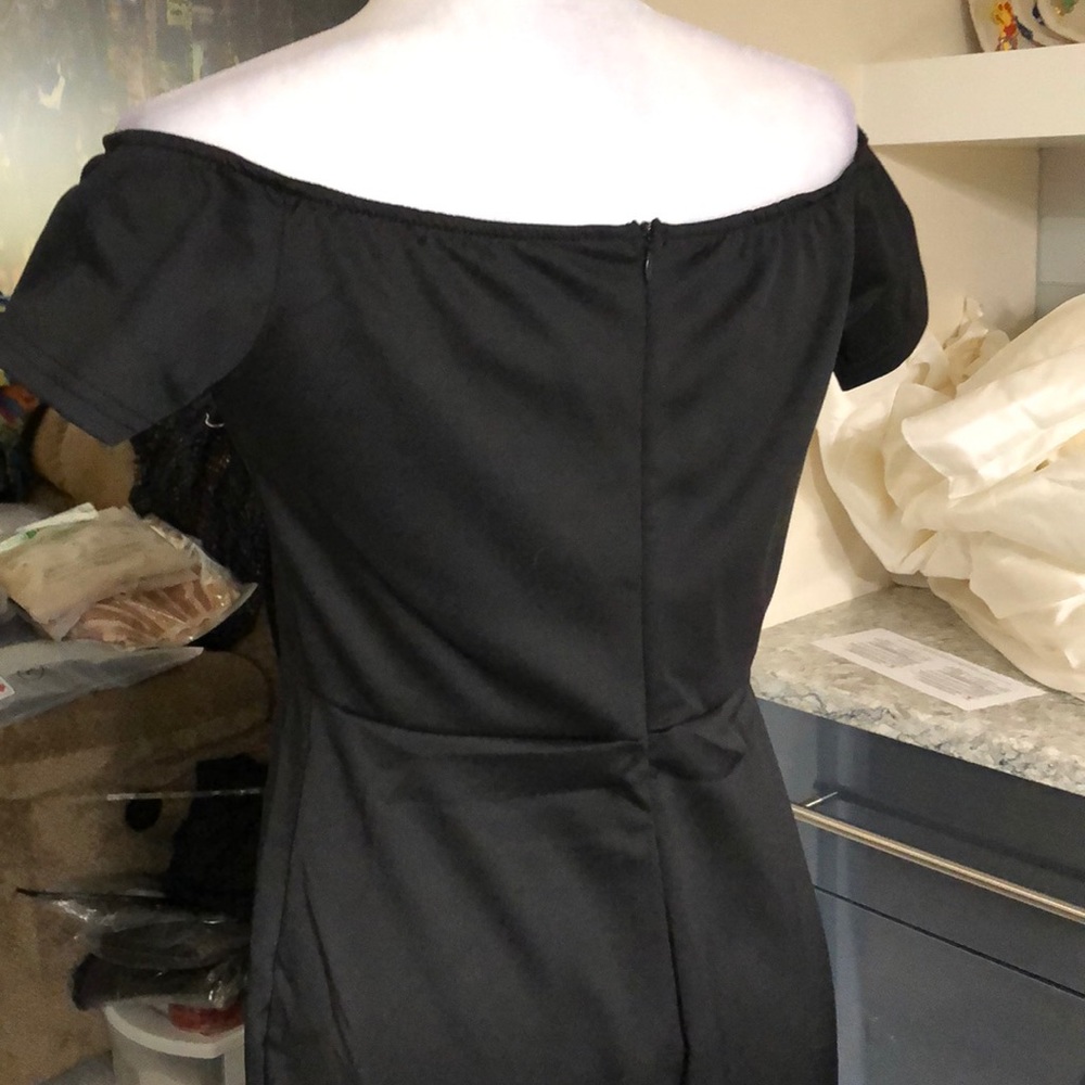Black off shoulder midi mermaid - Picture 6 of 8